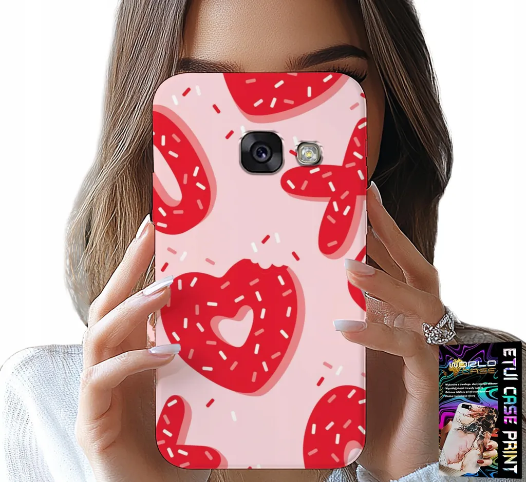Custodia Samsung A5 2017 Xoxo Heart Glass - Cover Elegante Vetro e Design Moda