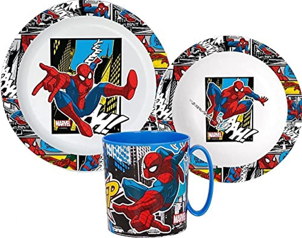 Spiderman Trinkbecher 4er Set Kunststoff 