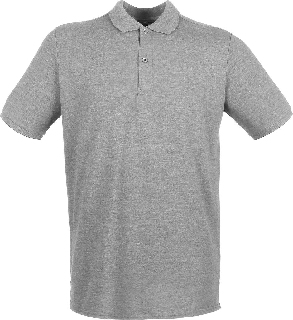 Henbury Herren Pique Polo-Shirt PC2590 (S) (Grau meliert)