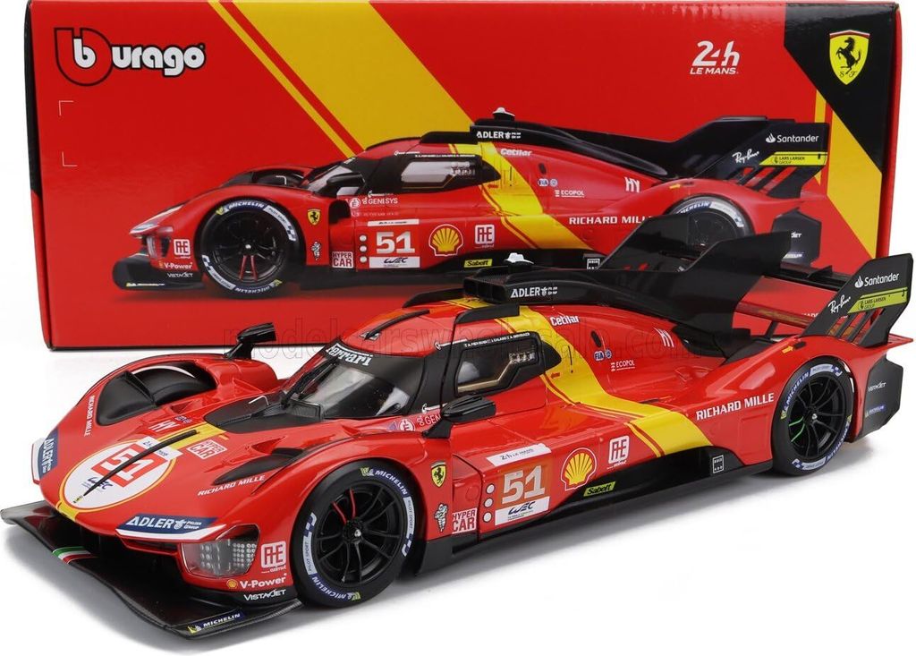 Bburago Ferrari 499p Lmh #51 1:18 Auto    One Size Produktbild 9