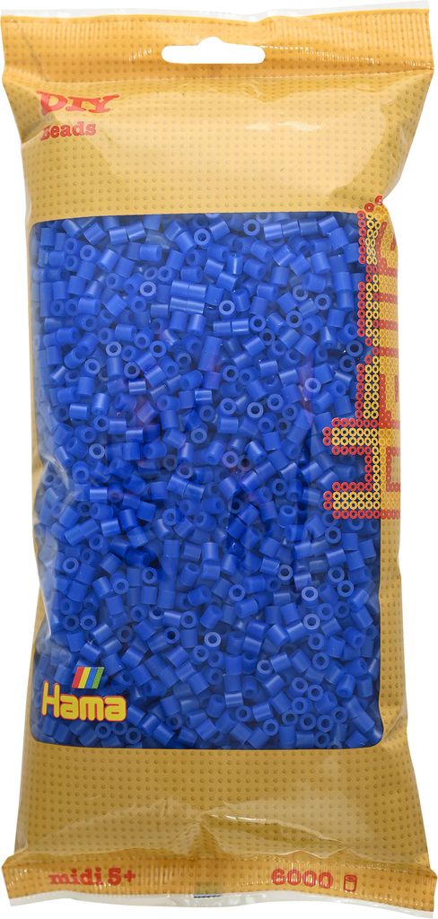 6000 Hama Midi Bügelperlen - Neon-Blau