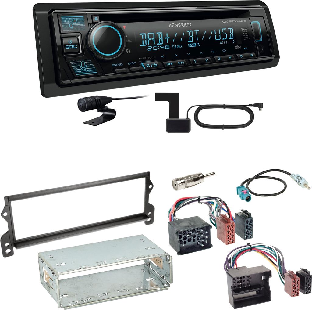 Kenwood KDC-BT560DAB Bluetooth Digitalradio Einbauset für MINI R50 R52 R53