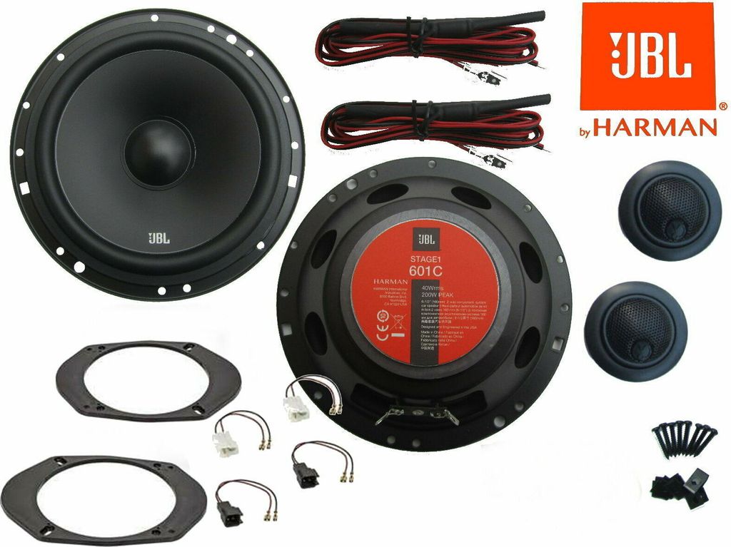 JBL 2 Wege Lautsprecher Einbau Set Tür vorn passend für Ford Fiesta JH1 / JD5 2001-2005 200 Watt