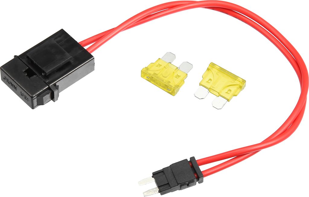 32V Mini Sicherung Adapter Klopfen Kit mit 2 Stück 20A Klingen Sicherung