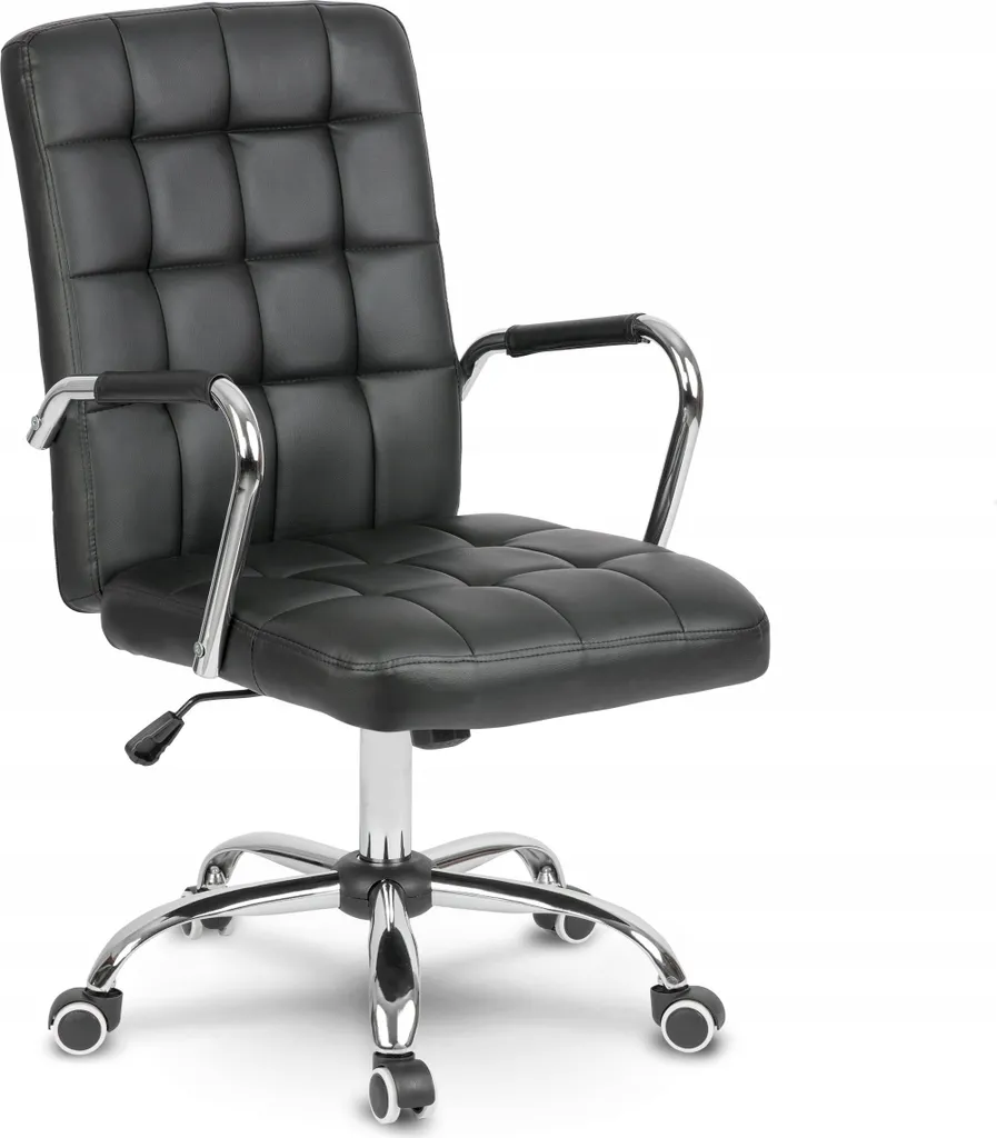 Fauteuil de bureau Aston noir idéal pour le télétravail et le confort