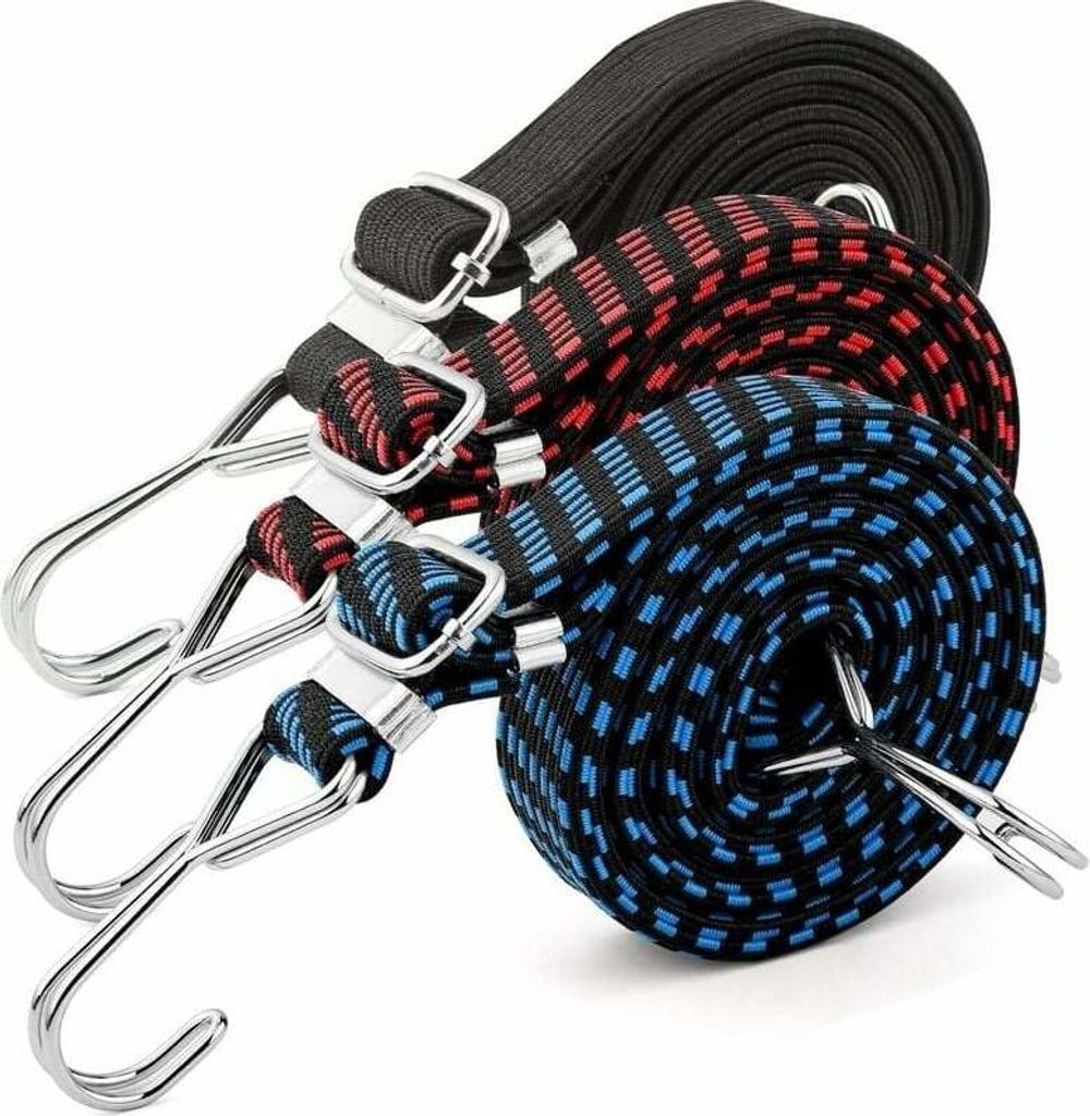 3 Stück Sicherungsgurt, Zurrgurt mit Spannschnalle, Krallengurt für Motorrad, Anhänger, LKW zur Sicherung beim Transport, 2M30MM