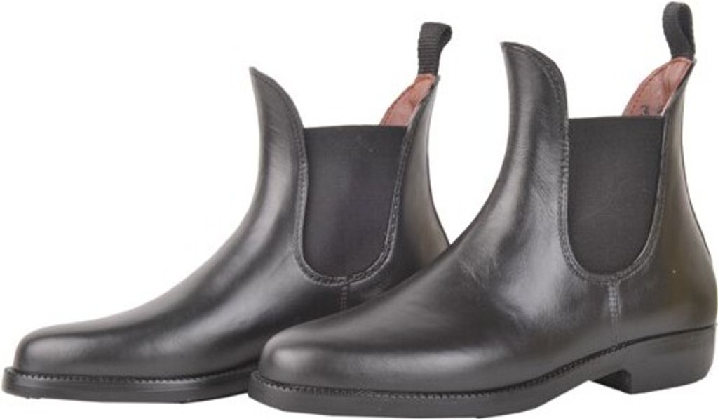 Jodhpurgummistiefel -soft/weit- mit Elastikeinsatz, Farbe:schwarz, Groesse:42