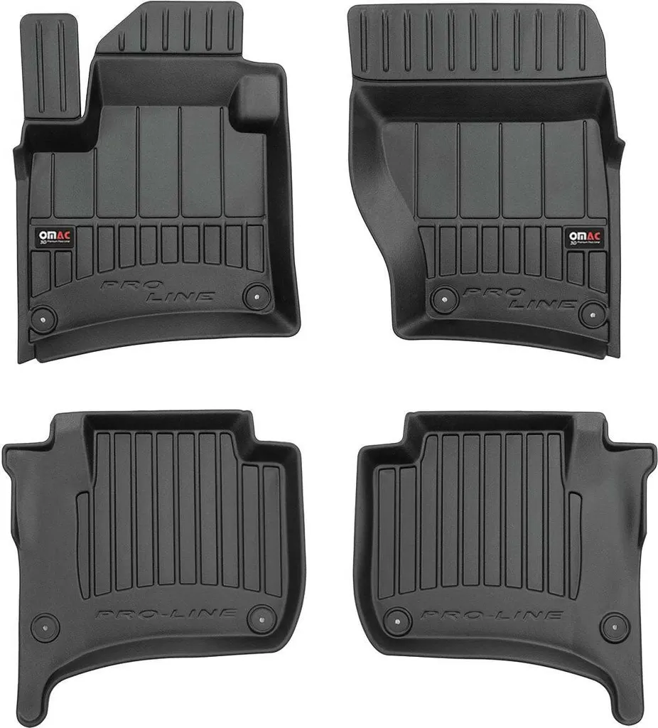 Tappetini in Gomma TPE per VW Touareg 10-18 | 4pz Neri Inodore