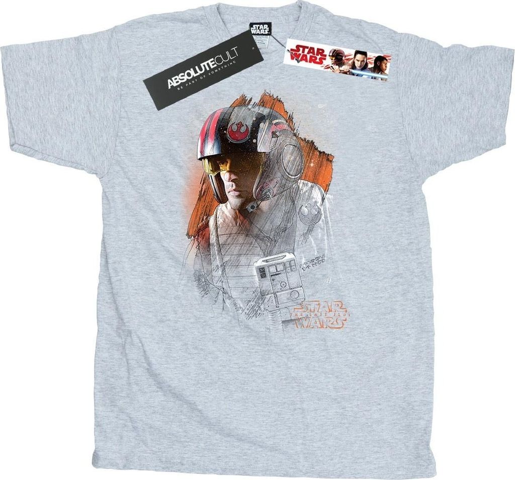 Star Wars - "The Last Jedi" T-Shirt für Herren BI46957 (L) (Grau)