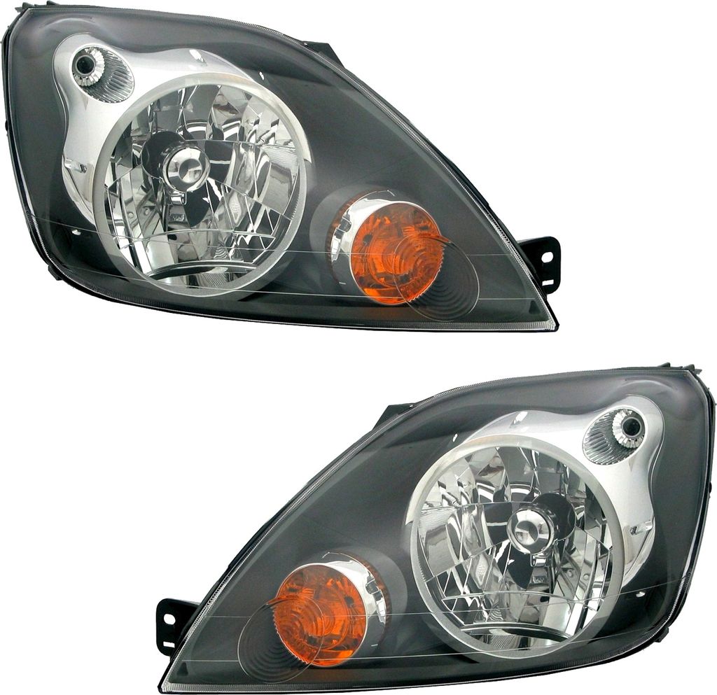 TYC Scheinwerfer Set für Ford Fiesta MK6 10/2005-11/2007 H4 Halogen LWR Motor