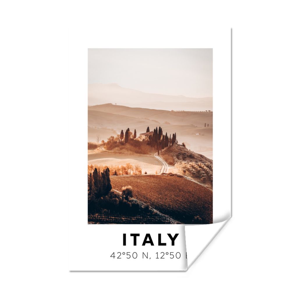MuchoWow Poster Toskana - Italien - Sommer 80x120 cm - Papierdruck