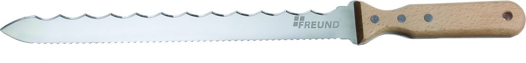 Freund Dämmstoffmesser 280 mm beidseitig Sägen- und Wellenschliff