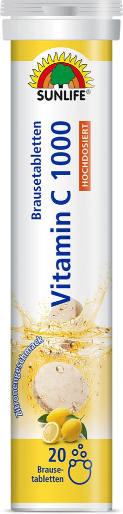 Sunlife Vitamin C 1.000 Brausetabletten 20Stück Produktbild 