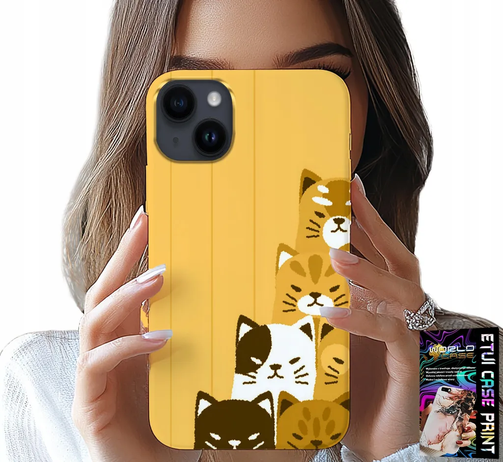 Custodia Per Iphone 14 - Love Cat, Disegni Con Gatti, Custodia + Vetro