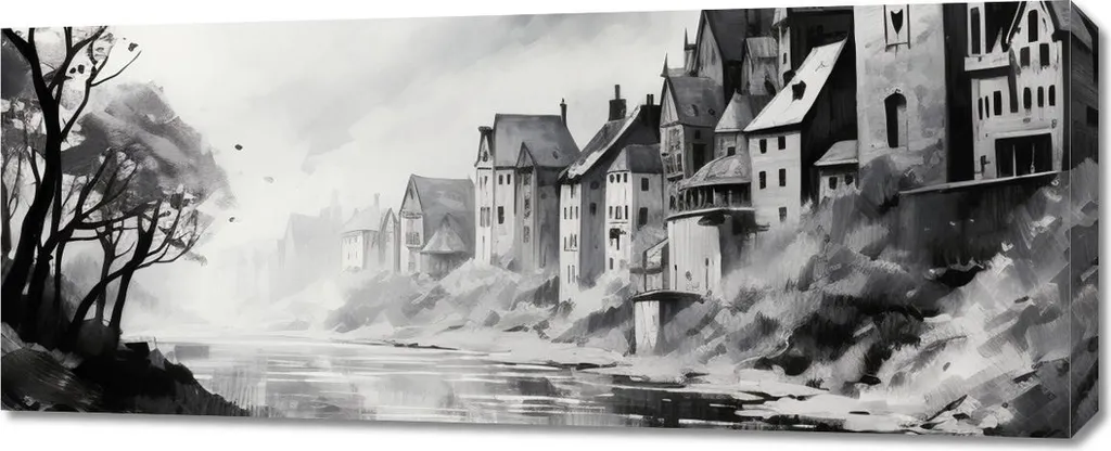 Habillez vos murs vides avec l'Image 100x40 cm Reflet dans le brouillard