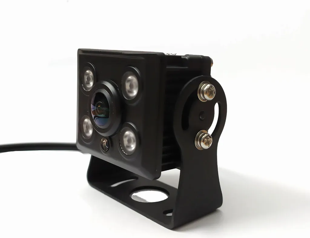 Caméra de recul AHD 1080P avec connecteur 4-PIN et 4 LED IR Vision