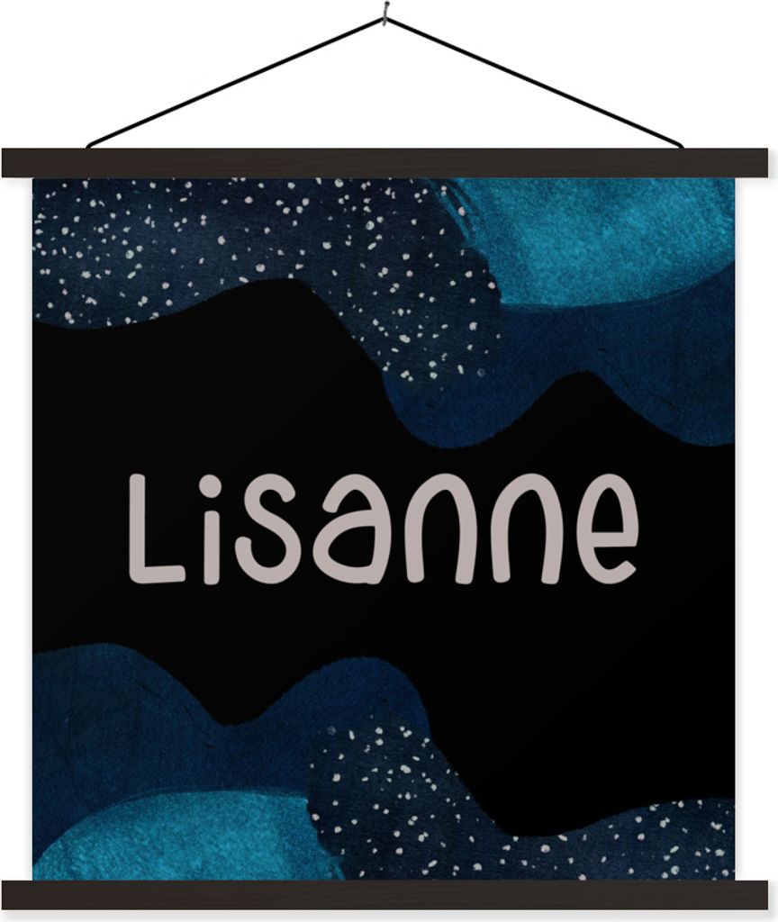 MuchoWow Textilposter Lisanne - Pastell - Mädchen 40x40 cm mit schwarzem Rahmen - Fotos