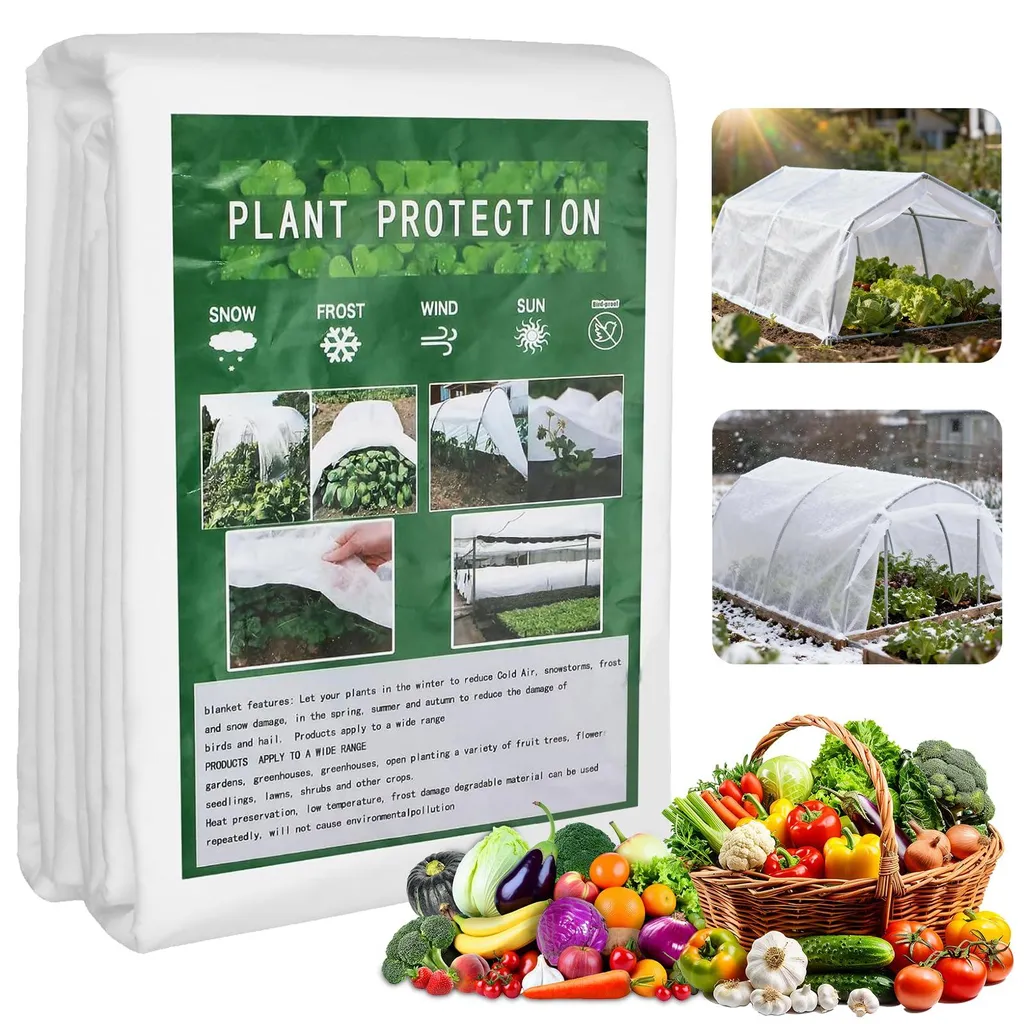 Housse d'hivernage respirante 35g/m² anti-UV pour jardin et fleurs