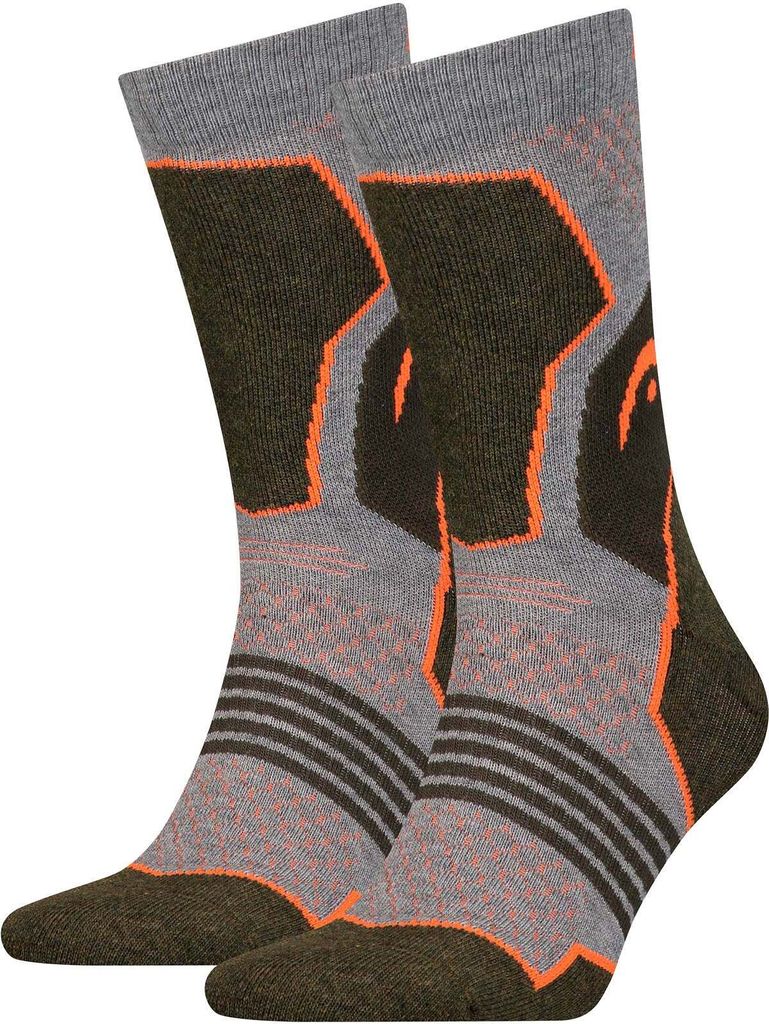 Head 2 Paar Damen Herren Socken TREKKINGSOCKEN Wandersocken 781001001 159 Gr.35-38
