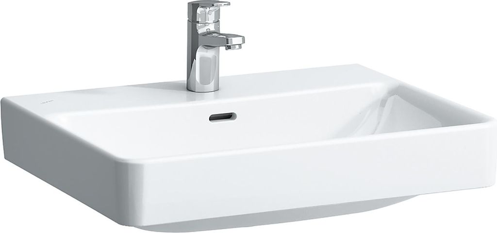 LAUFEN PRO S Aufsatzwaschtisch, 1 Hahnloch, mit Überlauf, 600x465mm, H8169634001041