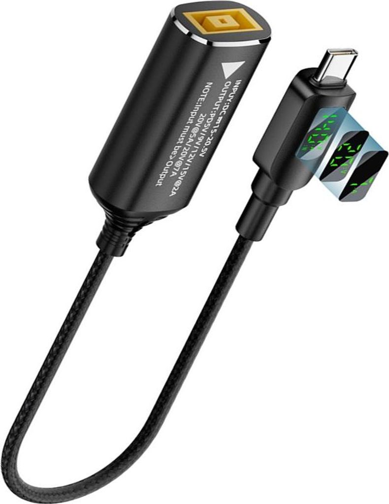 Adattatore USB-C A DC 140W – Convertitore Quadrato Per Caricabatterie Lenovo Universale