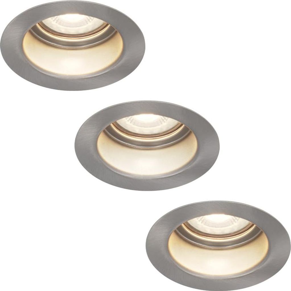 hoftronic LED Einbaustrahler 4W 345lm 4000K Dimmbar GU10 Edelstahl IP65