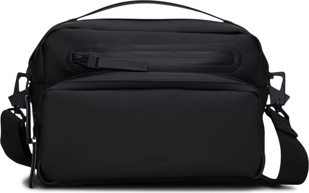 Rains Cargo Box Bag - Umhängetasche 25 cm RFID (black)