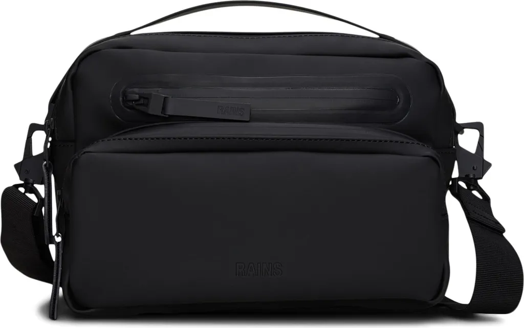 Sac Cargo Box Bag W3 Rains Noir - Bagage étanche au design épuré