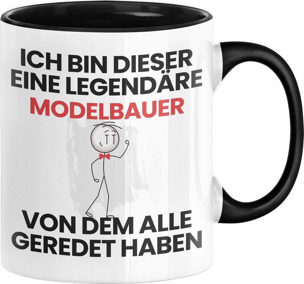 Modelbauer Geschenk Tasse Lustige Geschenkidee Geburtstag für Modelbauer Ich Bin Dieser Legendäre Modelbauer Von Dem Alle Geredet Haben Kaffee-Be...