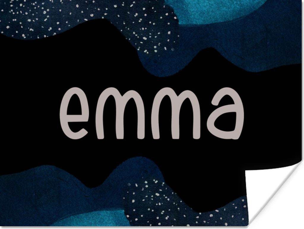 MuchoWow Poster Emma - Pastell - Mädchen 80x60 cm - Kunst für zu Hause