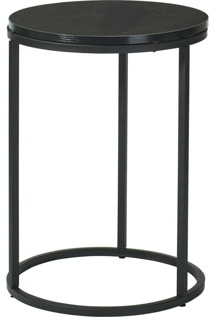 Set di 2 tavoli pieghevoli neri 40+50 cm Immagine del prodotto 