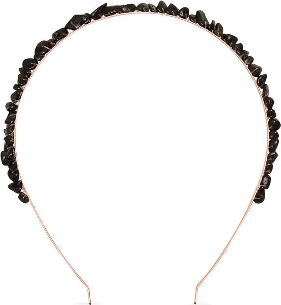 Cerchietto Ossidiana Nera CRYSTALLOVE - Energia e Protezione Capelli