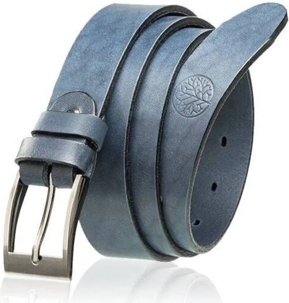 Offerta Cintura Betlewski Automatica LIC300 Blu 115cm Vera Pelle