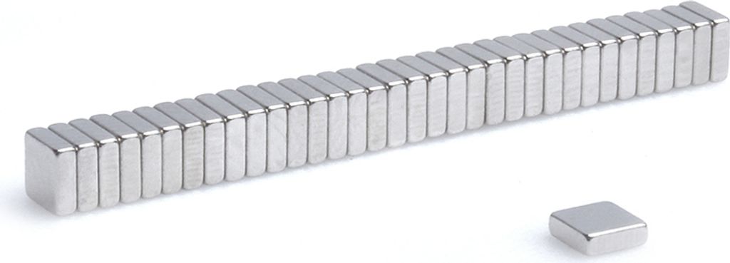 Neodym Magnete 3 x 3 x 1 mm N38 Quader Case - 100 Stück, Extrem stark, Magnettafeln, Kühlschränke, Whiteboards, DIY