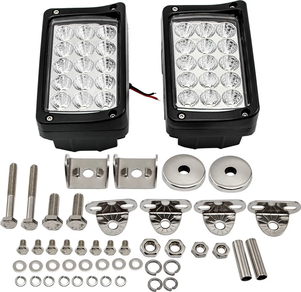 Optique LED de sécurité 45W anti-brouillard pour véhicule 12V 24V