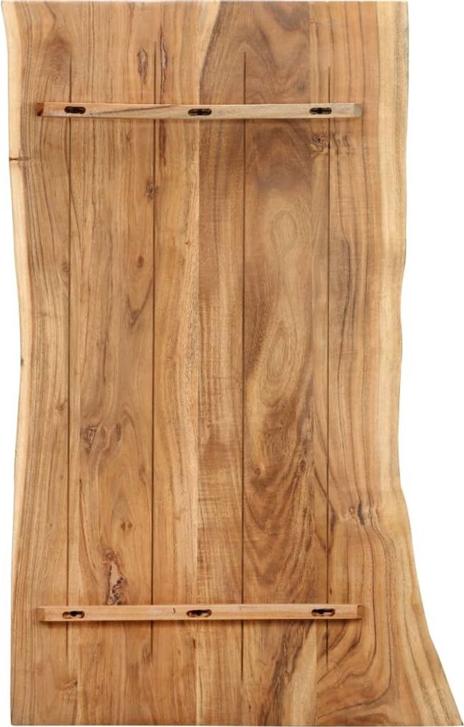 vidaXL Tischplatte Massivholz Akazie 100x(50-60)x2,5 cm Produktbild 