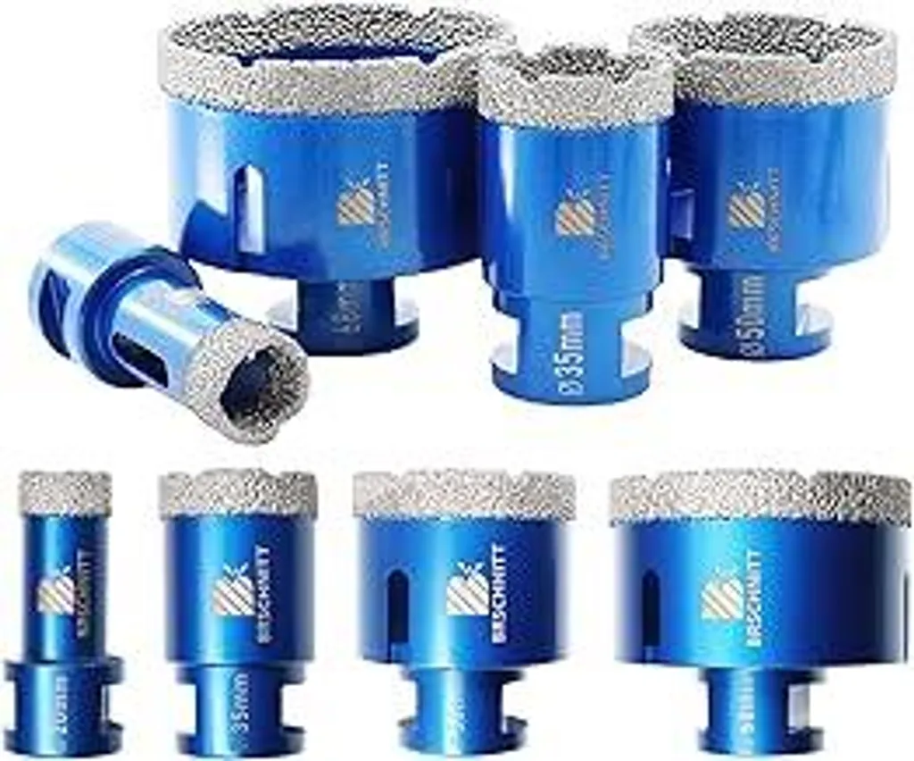 Addio Piastrelle Scheggiate | Set Punte Diamantate 20-68mm per Fai-da-Te