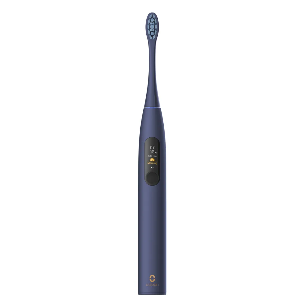 Brosse à dents électrique Oclean X PRO Blue avec écran tactile intégré