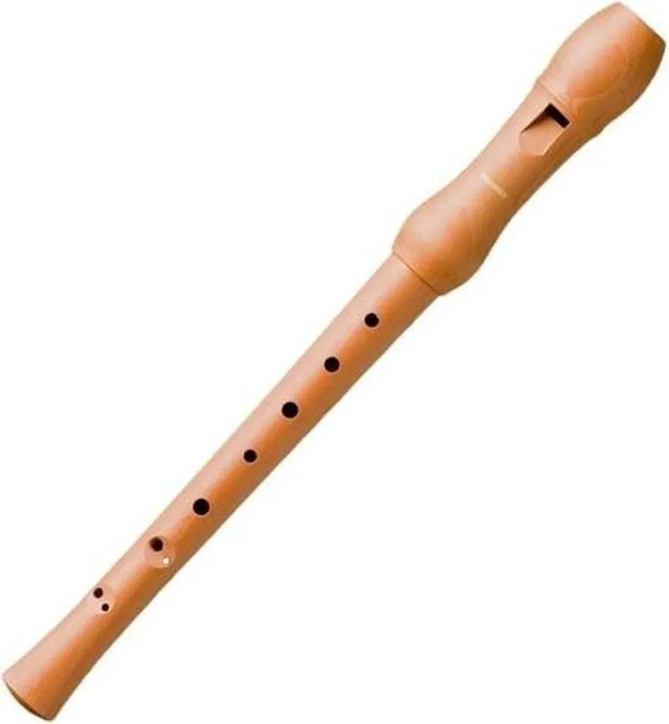 Hohner B9532 flûte soprano avec système baroque et bois naturel