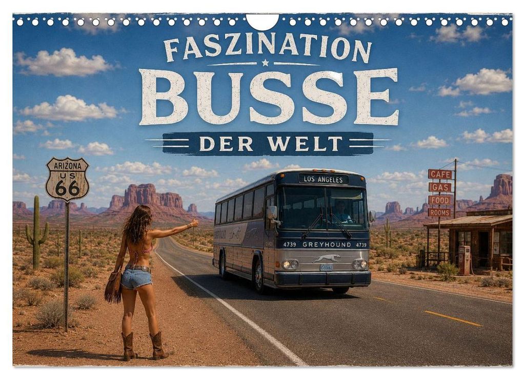 Faszination Busse der Welt (Wandkalender 2027 DIN A4 quer), CALVENDO Monatskalender