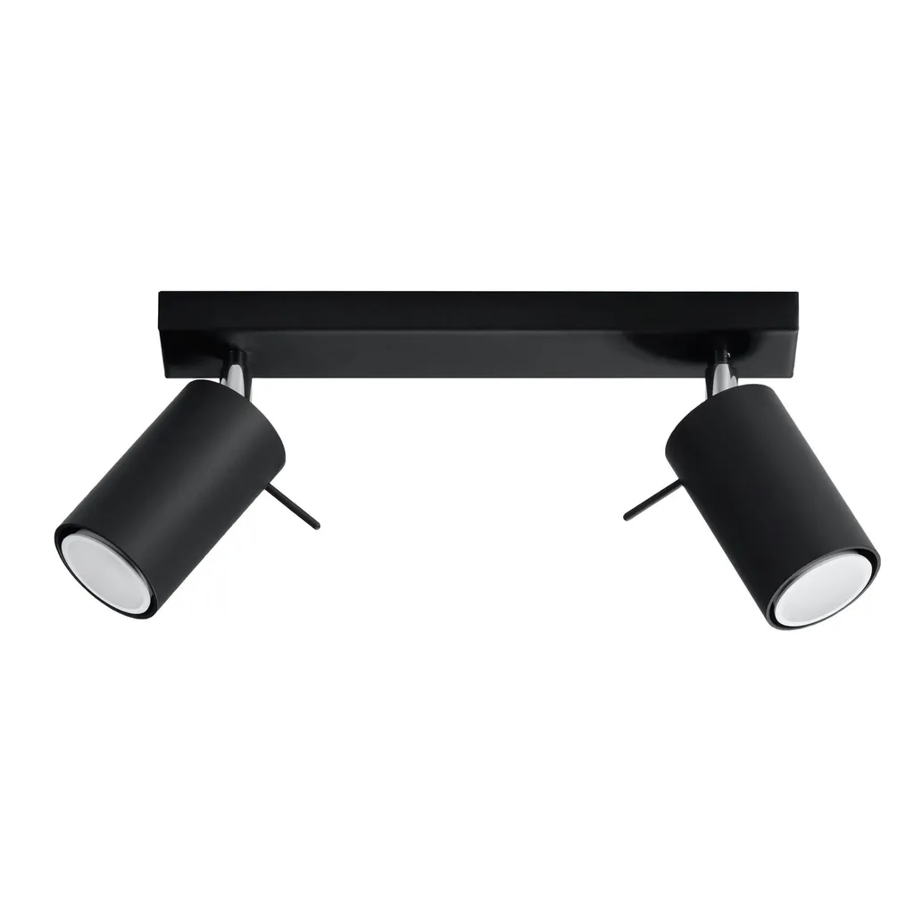 Sollux Lighting RING 2 SL.0092 | Offerta Lampada Soffitto Nera
