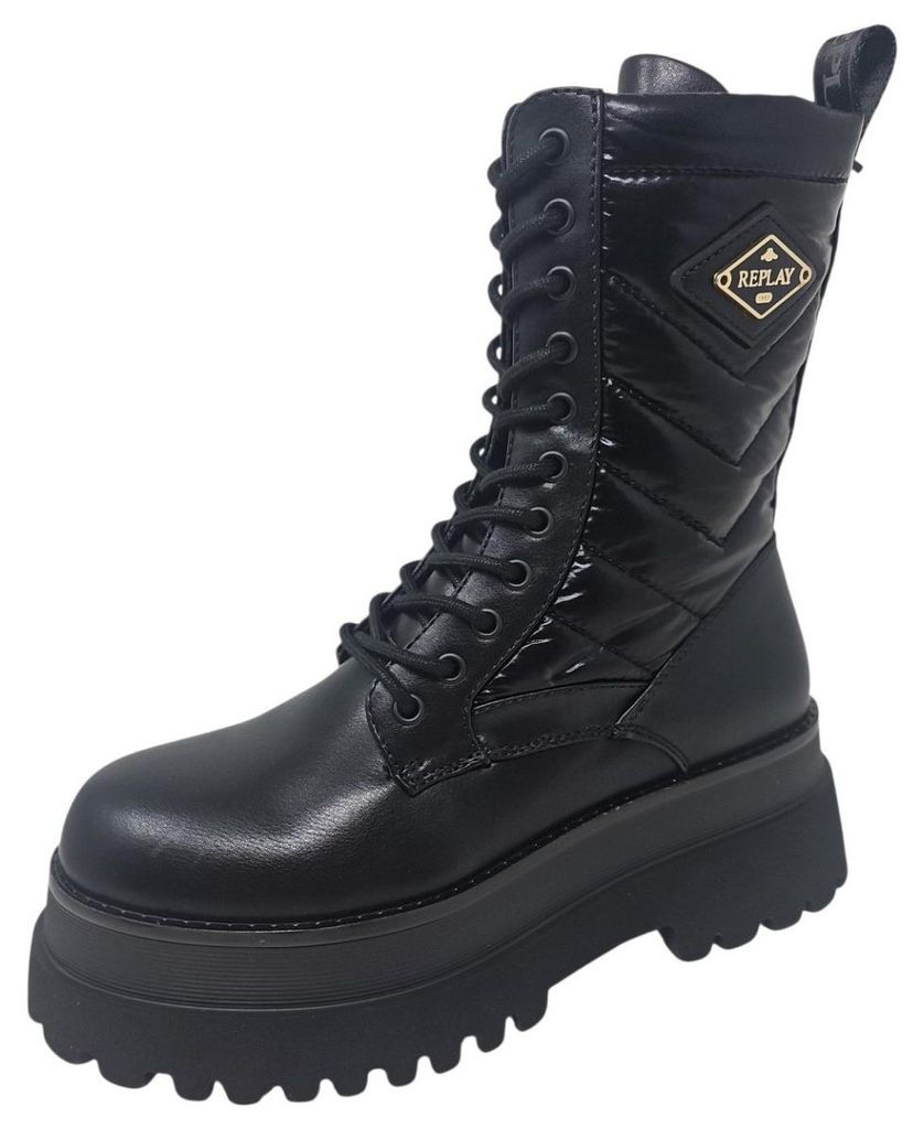 REPLAY Schnürstiefel Schwarz Produktbild 