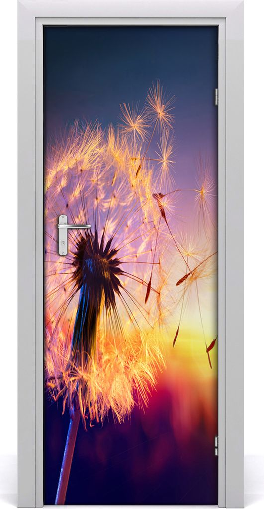 Tulup Türaufkleber 75x205 cm Dekorative Aufkleber Selbstklebend Wasserdichte Tapete Abnehmbar Schlafzimmer Wohnzimmer Wohnkultur - Löwenzahn