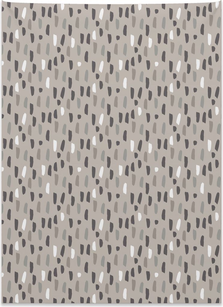Abakuhaus Geometrisch Wandteppich, Acryl Pinselstriche aus Weiches Mikrofaser Stoff Kein Verblassen Klare Farben Waschbar, 110 x 150 cm, Mehrfarbig