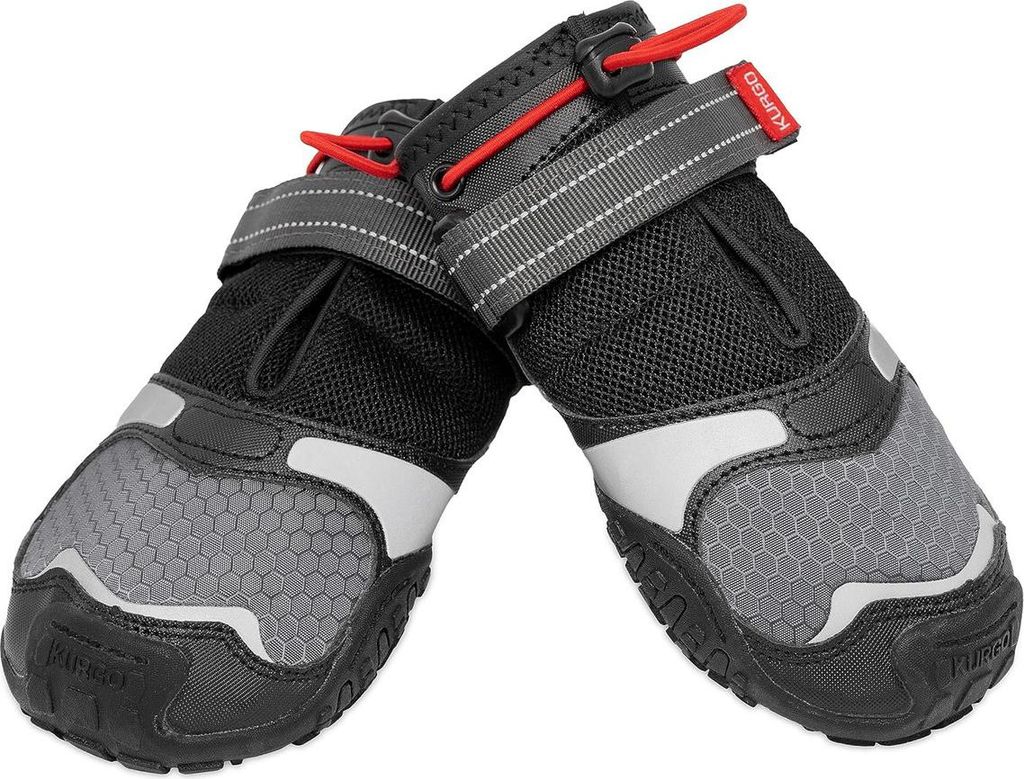 Kurgo Blaze Hundeschuhe 2-er Pack schwarz/grau, Größe:M