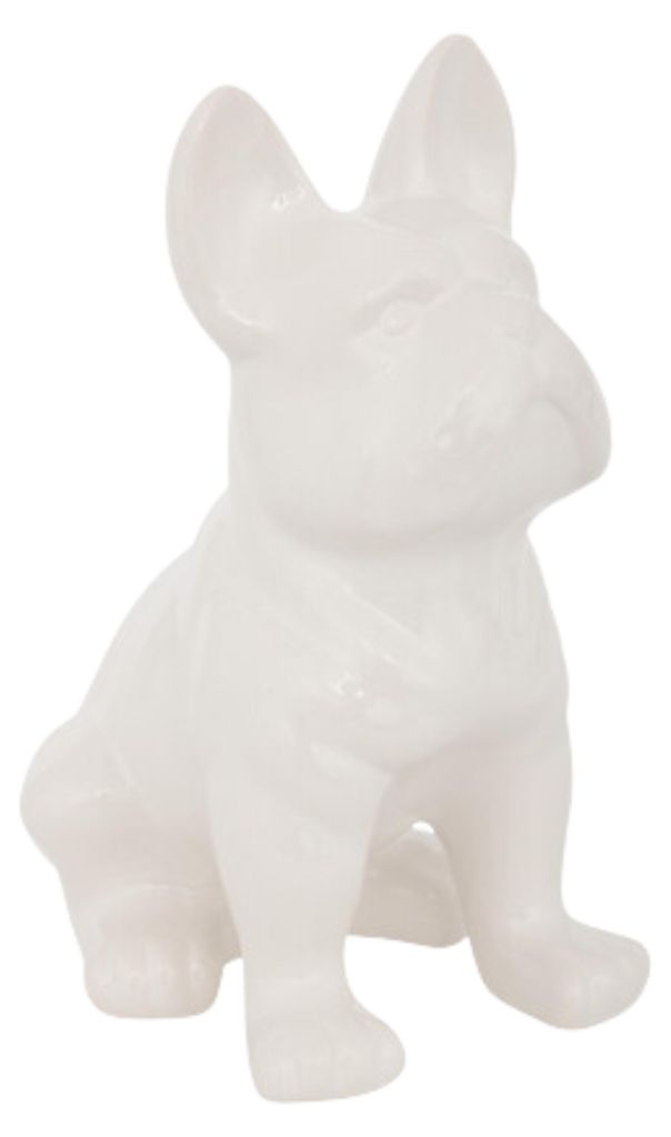 Atmosphera | Dekofigure - Bulldogge Eden - Weiß - Elegante Produktbild 