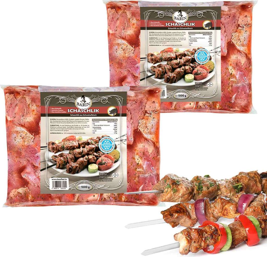 BARIN Schaschlik mariniertes Schweinenacken (2kg) aus Produktbild 