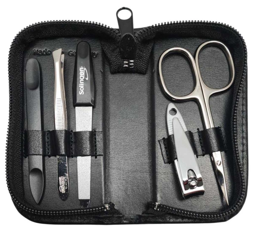 5-tlg Maniküre-Set aus Echtleder –  Germany | Solingen Produktbild 