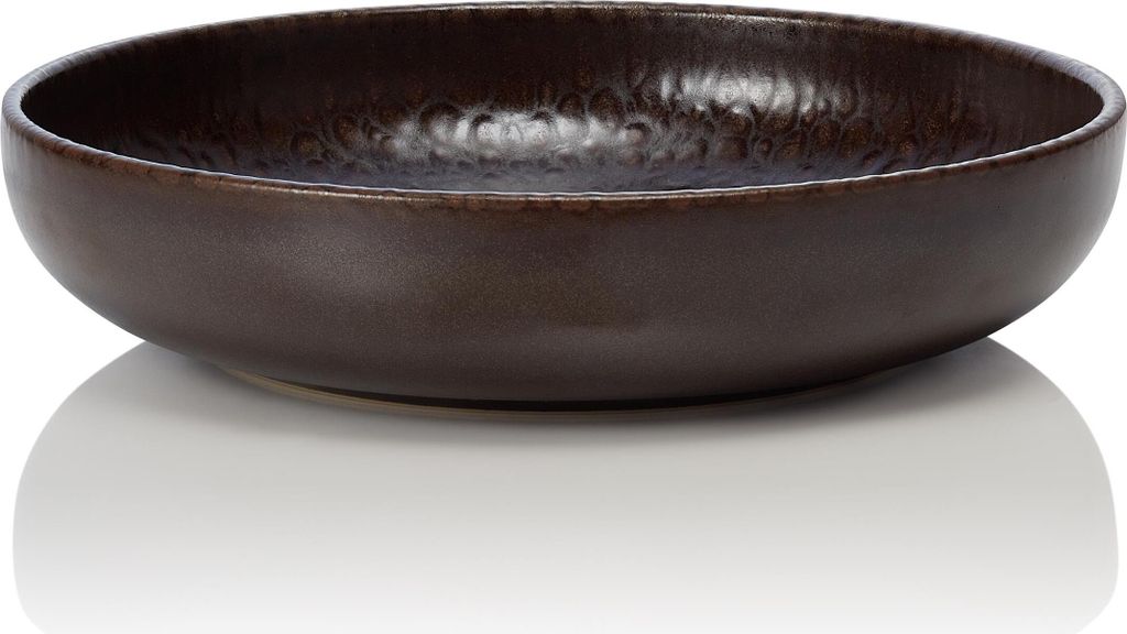 Schale Ø 22 x 5 cm, Serie: ROCKZZERO One Metallic Brown