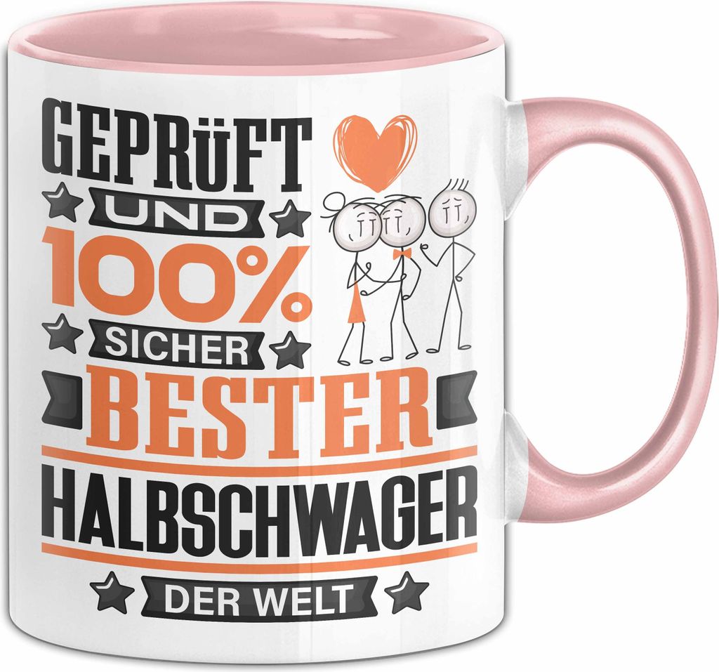 Halbschwager Geschenk Lustiger Spruch für Halbschwager Geschenkidee Bester Halbschwager Der Welt (Rosa)
